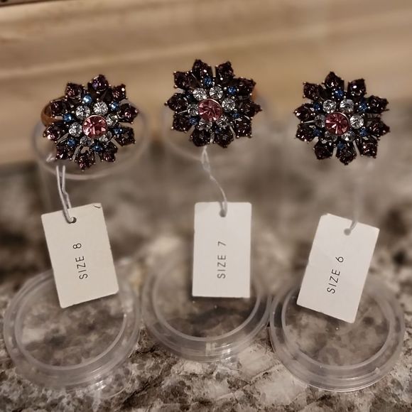 Princess Crystal Fashion Rings - Picture 12 of 12